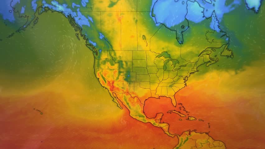 Heat Map of the USA, Loop Video