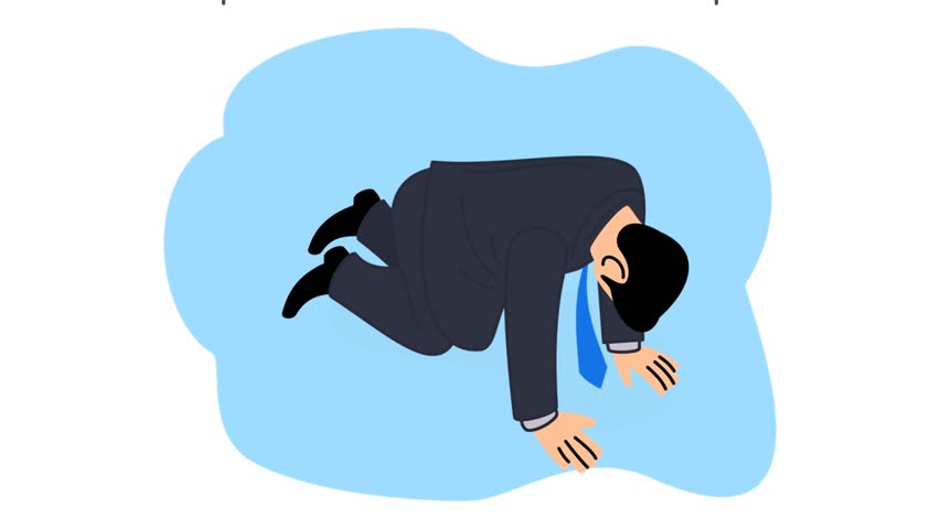 depressed employee with gloomy background. depressed employee. depressed