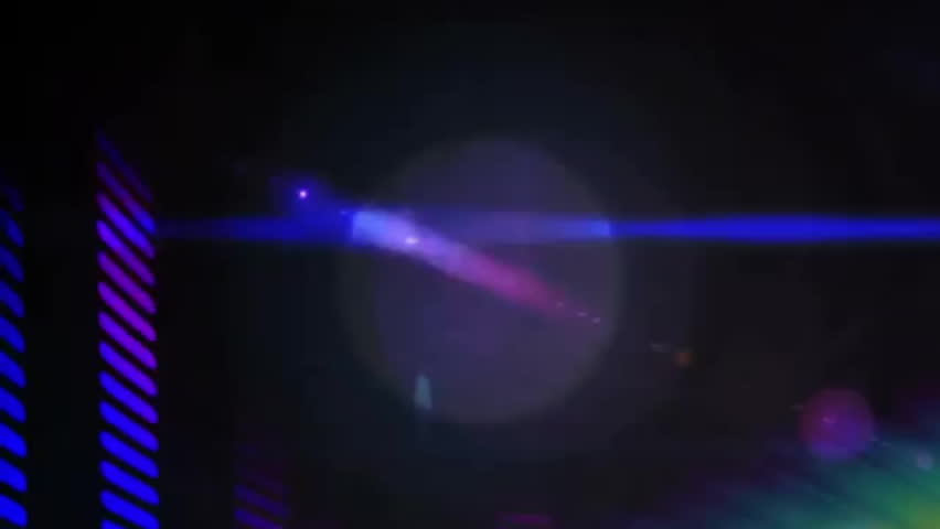 Purple flare pulsing and blue beam rising initiating neon stripes glitching revealing LEVEL UP. Futuristic, cyberpunk, digital, vibrant, energetic, abstract, tech