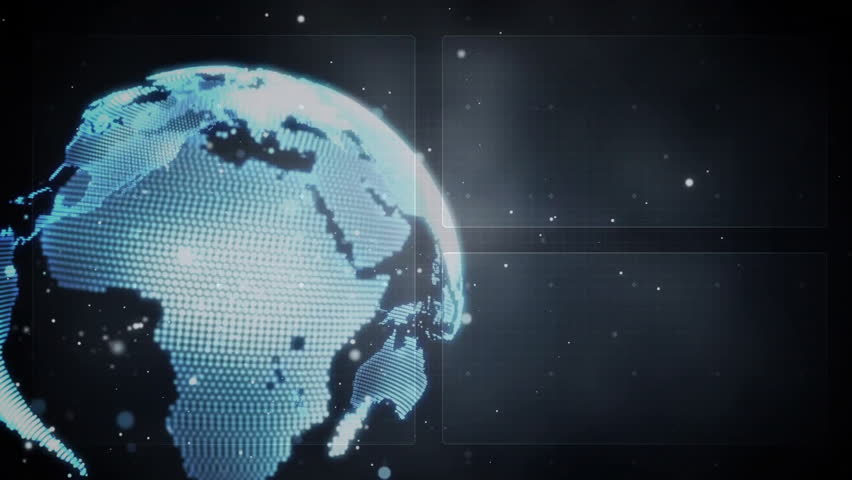 After rotating dotted globe eastward, glowing lines tracing data paths showing global connectivity. Futuristic, technology, network, data, digital, global, connectivity - Powered by Shutterstock - Get 15% off with code: PIKWIZARD15