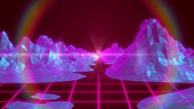 Glitching cyan waveform causing YOU WIN text scaling, morphing, rainbow arch glowing celebrating. Futuristic, neon, digital, achievement, victory, technology, cyberpunk - Powered by Shutterstock - Get 15% off with code: PIKWIZARD15