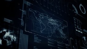 On interface load holographic countdown circle decrementing ten to zero pulsing rotating rings. Futuristic, technology, data visualization, digital, interface, motion, analytics - Powered by Shutterstock - Get 15% off with code: PIKWIZARD15