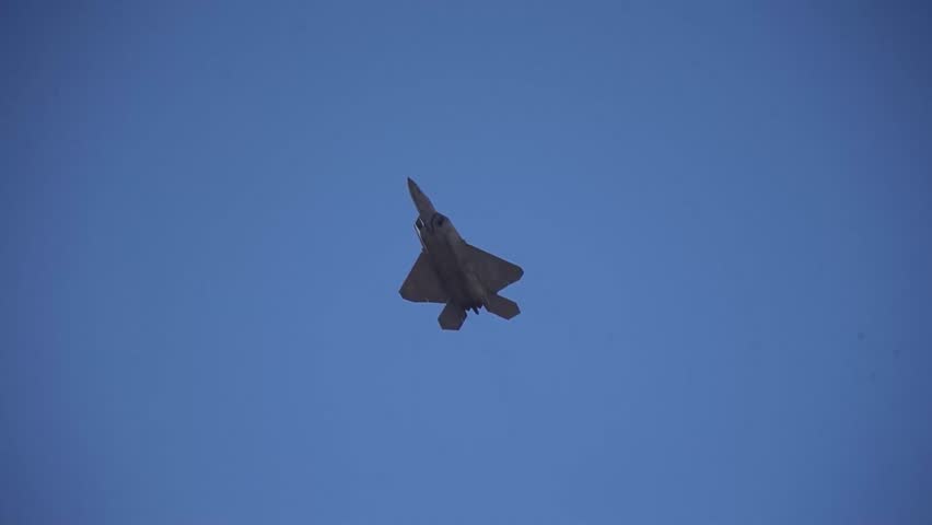 The F-22 Raptor performs flights with stealth capabilities, maneuverability, integrated avionics and super cruise speed
