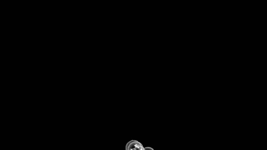 Soap bubbles on black background motion graphic effects. 