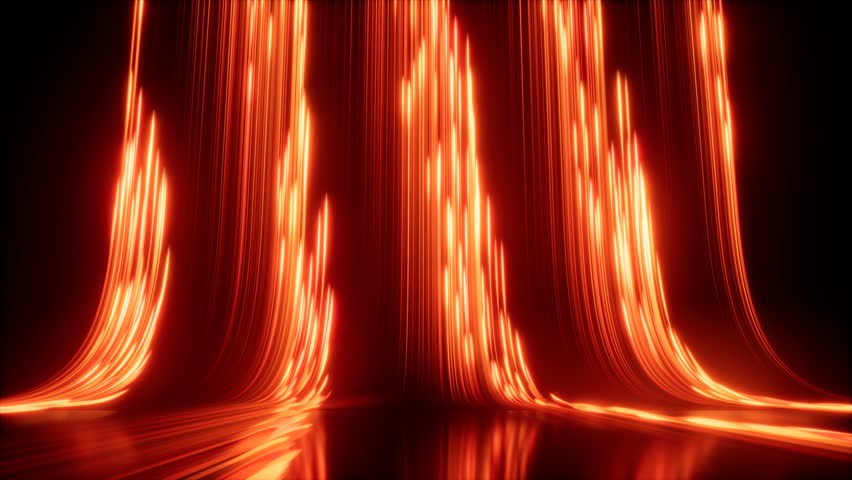 Dynamic Red Light Flow Abstract Seamless Background with captivating and eyecatching visuals and designs. 3D Illustration