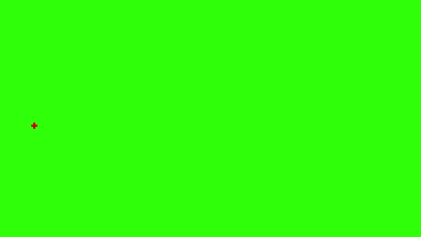 Cartoon Morphing Retro Pixel Art Cartoon Explosion Fire Animation Loop on Green Screen. Flash Sparks, Green Color, Humor,  video games, comic manga or anime animated fight pop ups, nostalgic gaming