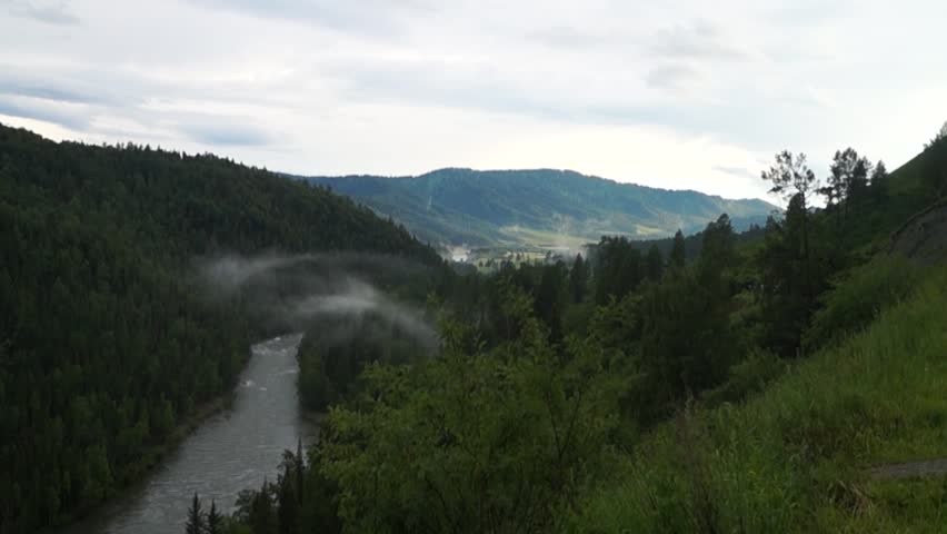 Mountains canyon after the rain