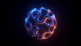 Glowing Gyroid Sphere Animation. Brain Like Organic Form. - Powered by Shutterstock - Get 15% off with code: PIKWIZARD15
