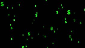 Currency symbols of different countries floating in the air animation with Alpha channel. US dollar signs in particle space with stars. Moving from center, night sky. - Powered by Shutterstock - Get 15% off with code: PIKWIZARD15