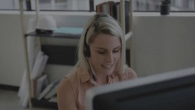 Support agent typing to initiate file encryption and watching animated binary overlay intensifying. Technology, cybersecurity, teamwork, professional, modern, data, digital - Powered by Shutterstock - Get 15% off with code: PIKWIZARD15