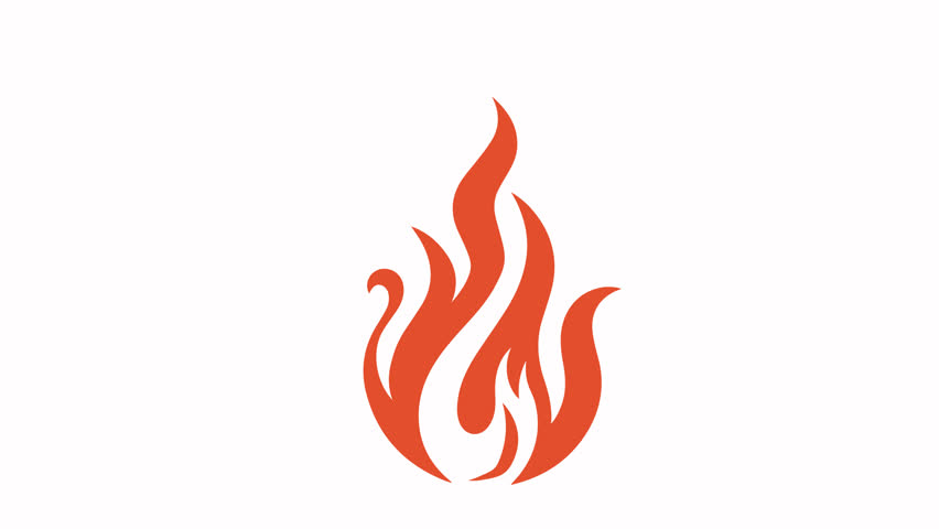 fire icon animation illustration flat