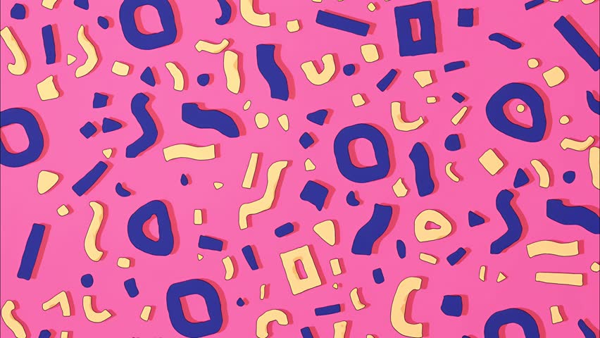 Seamless funky animation in comic book style with halftone dots and retro pop patterns. Great for digital art loops, playful edits, and modern visuals.