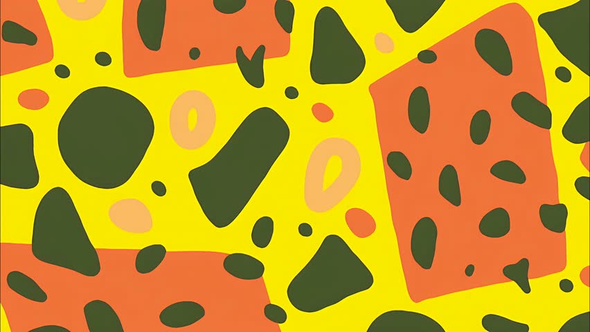 Animated comic-style loop with bold halftone textures and vibrant colors. Great for energetic visual edits, VJ use, and retro-inspired designs.