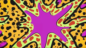 Animated cartoon background with bright pop art elements, halftone patterns, and smooth comic-style motion. Perfect for bold visual storytelling - Powered by Shutterstock - Get 15% off with code: PIKWIZARD15