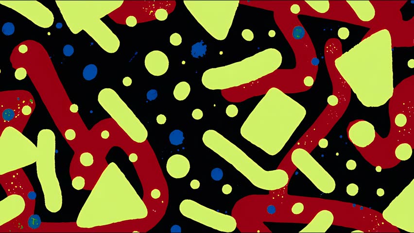 Retro cartoon-style background with pop-art halftones, smooth loops, and vivid colors. Great for comic-style overlays and dynamic digital visuals.
