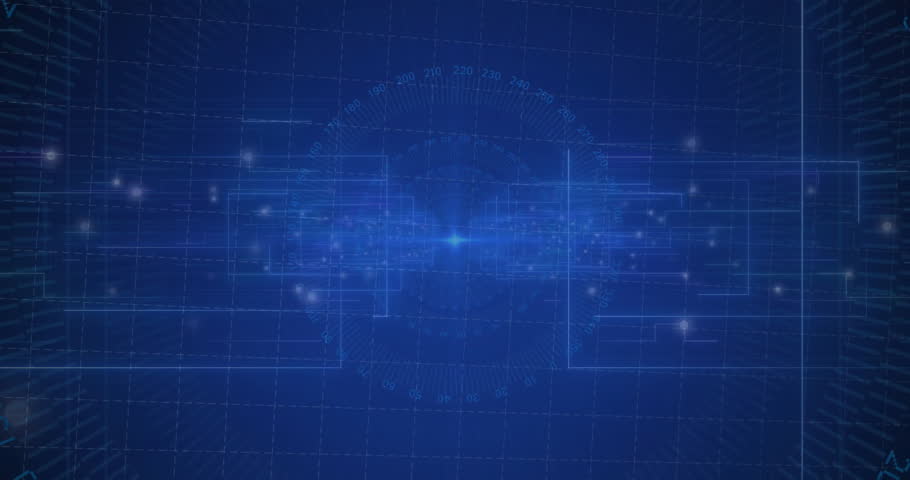 Receiving data feed, bars emerging and sliding with red line, visualizing real time data. Futuristic, digital, analytic, abstract, technology, interface, dynamic