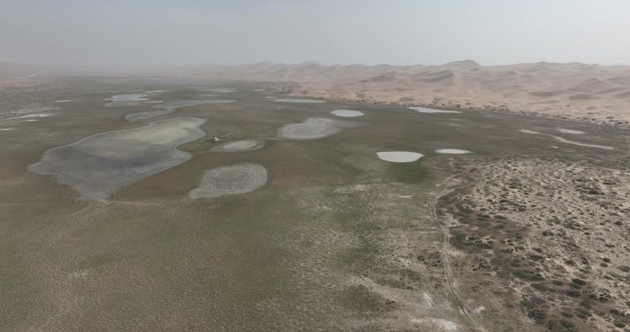 Oasis in the desert, china