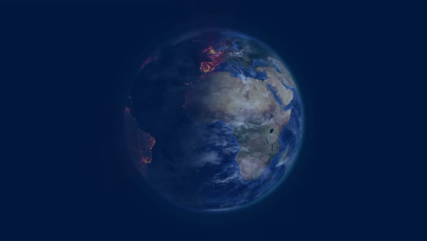 After 1-second delay globe rotating orange arcs pulsing and chalk appearing showing data and math. Planet, data visualization, educational, digital, abstract, technology, scientific - Powered by Shutterstock - Get 15% off with code: PIKWIZARD15