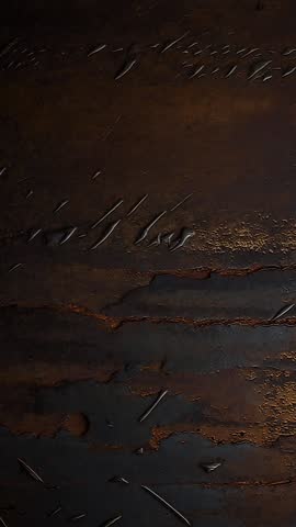 Vertical dynamic animated background for the video using the texture of rusty scratched iron. Fast-changing frames are used as the background for the title.