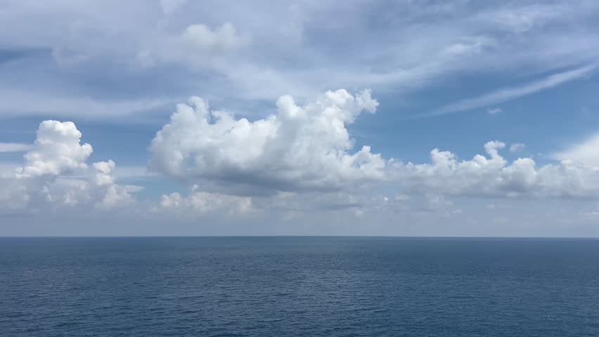 Blue sky  over the blue sea