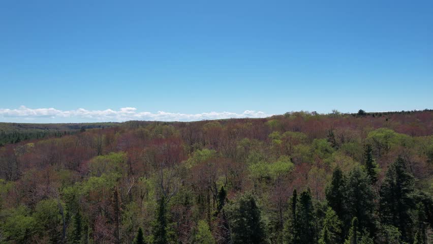 Beautiful Landscape at Pictured Rocks National Lakeshore Michigan, Lake Superior 