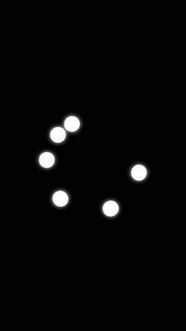 Animated Loading Icon glow loop on black background