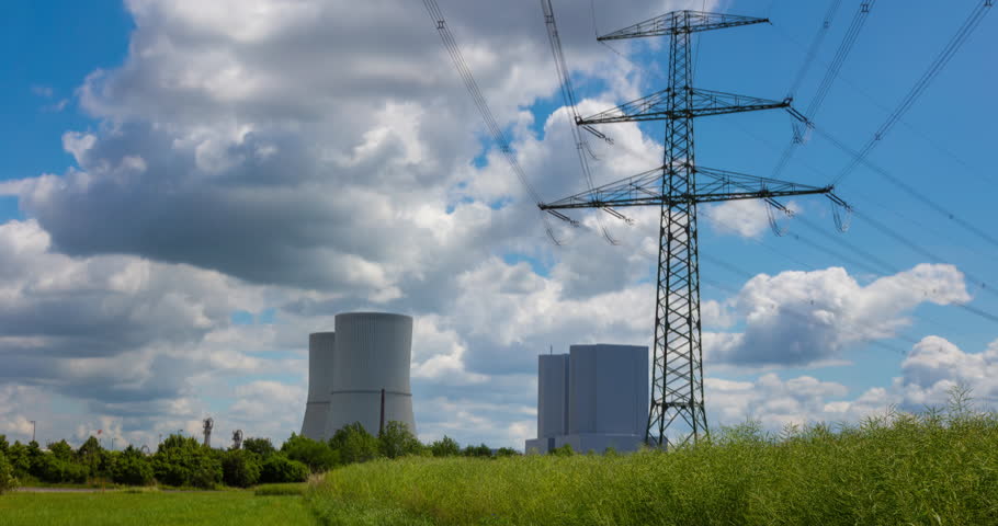 A decommissioned coal-fired power plant near Leipzig, Germany. Part of the energy transition (“Energiewende”) as the country shifts towards renewable energy to fight climate change. 4k Timelapse 