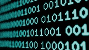 Glow blue light binary digital code number 0, 1 data counting technology math close up display screen software matrix cyberspace system blue shot. - Powered by Shutterstock - Get 15% off with code: PIKWIZARD15