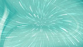 Teal-colored space warp effect with streaks of light converging to the center, resembling a hyperspace jump or time travel scene in a sci-fi style. - Powered by Shutterstock - Get 15% off with code: PIKWIZARD15