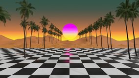80s Sun Beach Background and Loop - Powered by Shutterstock - Get 15% off with code: PIKWIZARD15