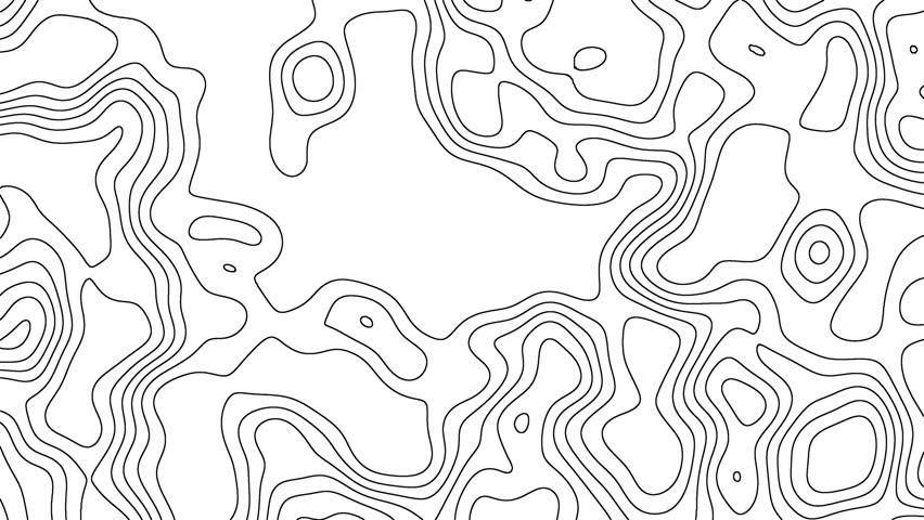 Topographic map showing hills, ideal for outdoor enthusiasts, cartographers, geographic researchers, hikers, and landscape planning projects.