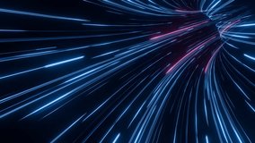 Seamless loop. High-Speed Neon Light Trails in Blue and Pink Colors Representing Data Flow, Fiber Optics, and Futuristic Communication. Light trails background - Powered by Shutterstock - Get 15% off with code: PIKWIZARD15