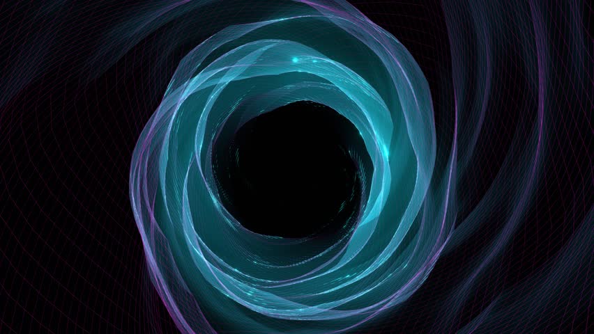 Green and Red Waved Magic Cave Background VJ Loop in 4K
