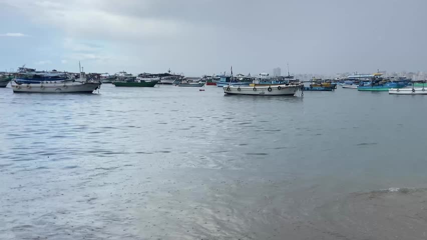 Eastern Harbor was the most important seaport in Alexandria, the capital of the Ptolemaic era, and was part of the old royal district. Its shallow waters were used for fishing boats and yachts, Egypt.