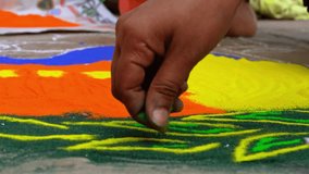 Handmaking Rangoli During Diwali Festival Celebration - Powered by Shutterstock - Get 15% off with code: PIKWIZARD15