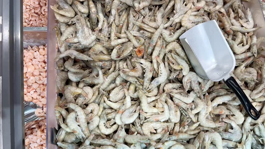 Buying seafood at the grocery store