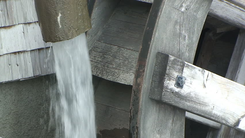Water pipe in mill close up