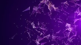 Purple Abstract Network Background with Geometric Polygonal Lines and Glowing Dots Representing Data, Technology, and Digital Communication - Powered by Shutterstock - Get 15% off with code: PIKWIZARD15