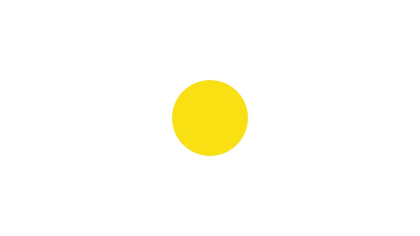 Simple animation of outline sun icon symbol. Motion graphic shape animation.