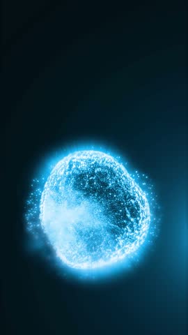 Study of cell division through a microscope. Abstract animation of cells for any medical, technological and similar projects.
