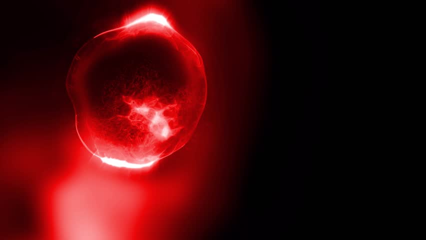 Study of cell division through a microscope. Abstract animation of cells for any medical, technological and similar projects.
