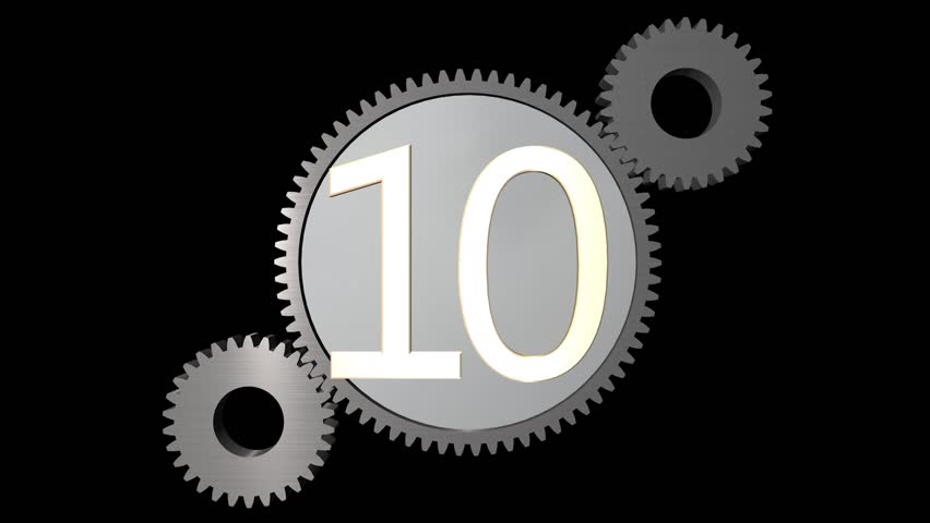 countdown withe cogwheel