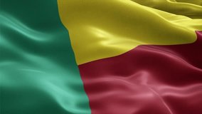 Benin Waving Flag 4K – Seamless Loop Animation - Powered by Shutterstock - Get 15% off with code: PIKWIZARD15