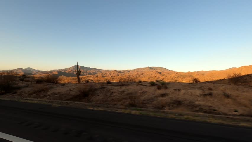 Arizona Driving 2519 Timelapse Four Peaks Wilderness Bush OHV Staging Area Fort McDowell