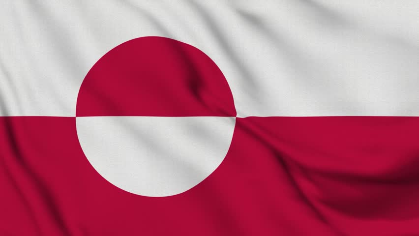 Flag of Greenland – 4K Seamless Loop of the Arctic Nation’s Banner