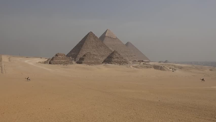 Egypt pyramid of Giza landscape view 