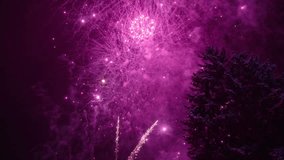 Experience stunning fireworks filling the night sky over Courchevel, creating vibrant displays of color and light for all to enjoy, celebrating together and making unforgettable memories - Powered by Shutterstock - Get 15% off with code: PIKWIZARD15