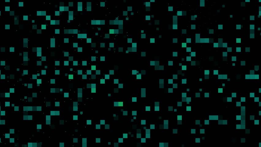 digital abstract background featuring glowing green pixels on a black backdrop, evoking themes of data, code, matrix-style visuals, technology, and futuristic digital aesthetics.