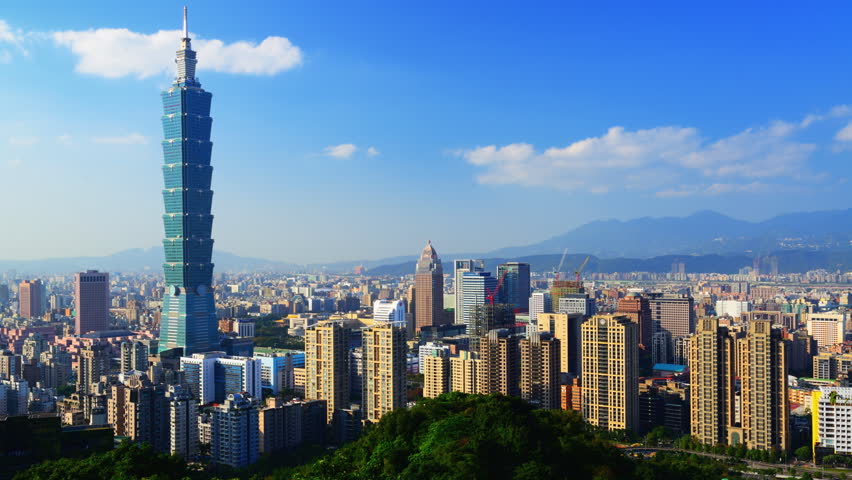 Taipei Taiwan Skyline With The Stock Footage Video 100 Royalty Free 3810548 Shutterstock