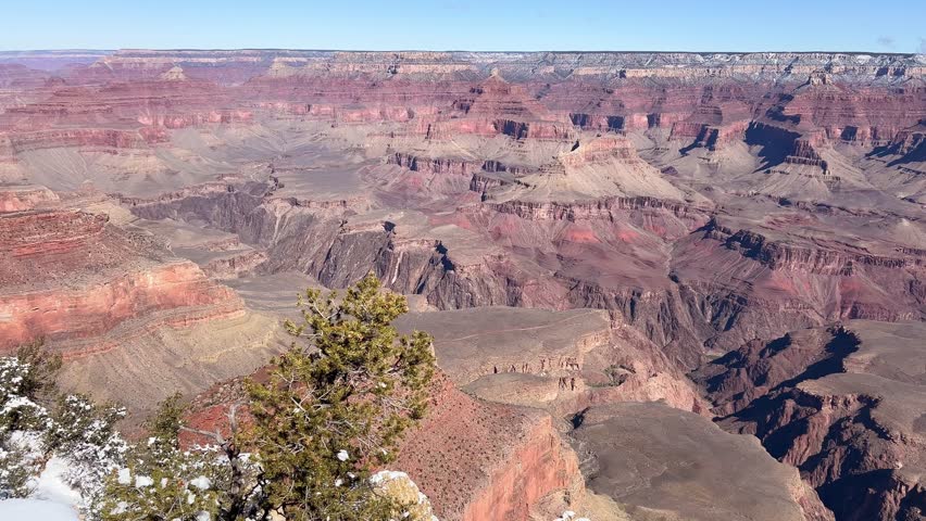 Experience the breathtaking and stunning landscape views of the Grand Canyon during winter